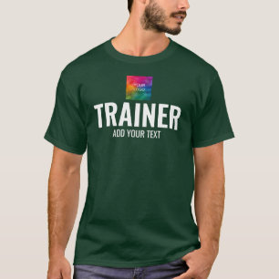 T-shirt Entraîneur Forêt verte à double face Imprimante Me