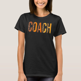 T-shirt Entraîneur léopard Squad mignonne Automne Thanksgi