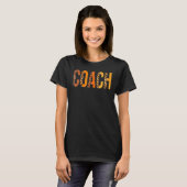 T-shirt Entraîneur léopard Squad mignonne Automne Thanksgi (Devant entier)