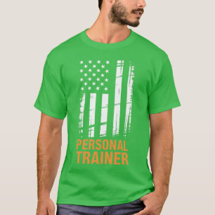 T-shirt Entraîneur personnel américain Drapeau américain P