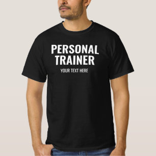 T-shirt Entraîneur personnel Modèle noir blanc