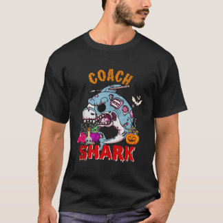 T-shirt Entraîneur Requin Halloween Requin Horreur Zombie