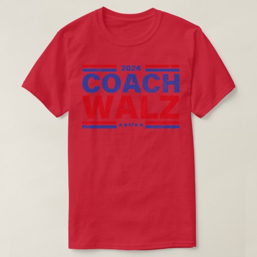 T-shirt Entraîneur Walz 47 Soutenez Tim Walz en 2024 Baseb (Design devant)