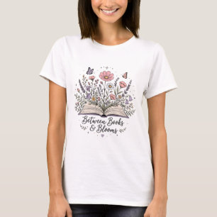 T-shirt Entre les livres et les floraisons amoureux des li