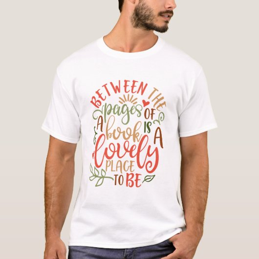 T-shirt Entre Les Pages Des Idées De Livres (Devant)