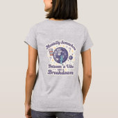 T-shirt Entre une ambiance et une dépression" Autocollant (Dos)