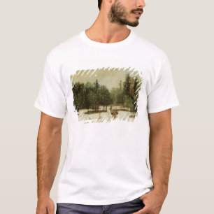 T-shirt Entrée à la forêt en hiver