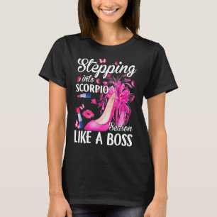 T-shirt Entrée Dans La Saison Scorpio Comme Un Boss Zodiac