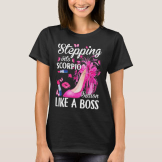 T-shirt Entrée Dans La Saison Scorpio Comme Un Boss Zodiac