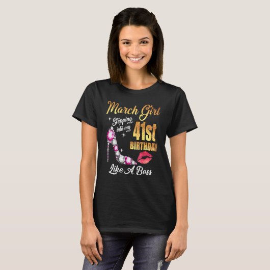 T-shirt Entrée Dans Mon 41E Anniversaire Comme Un Patron P (Devant entier)