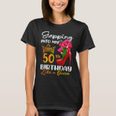 T-shirt Entrée Dans Mon 50e Anniversaire Comme Une Reine P (Devant)