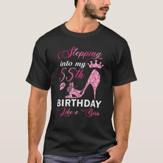 T-shirt Entrée Dans Mon 55E Anniversaire Comme Un Annivers