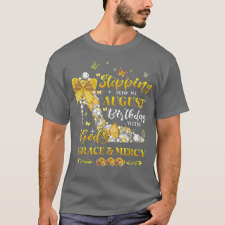 T-shirt Entrée Dans Mon Anniversaire D'Août Avec Dieux Gra