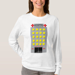 T-shirt Entrée d'urgence du bâtiment de l'hôpital