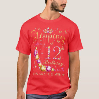 T-shirt Entrée En Mon 12E Anniversaire Avec Dieux Grace &
