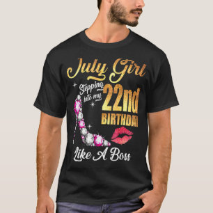 T-shirt Entrée En Mon 22E Anniversaire Comme Un Patron Pou