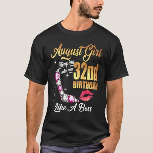 T-shirt Entrée En Mon 32E Anniversaire Comme Un Patron Pou (Devant)