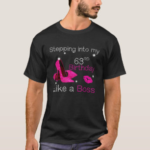 T-shirt Entrée En Mon 63E Anniversaire Comme Un Patron Dep