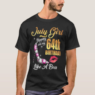 T-shirt Entrée En Mon 64E Anniversaire Comme Un Patron Pou
