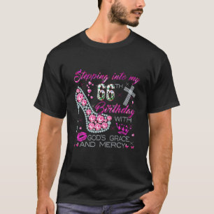 T-shirt Entrée En Mon 66E Anniversaire Avec La Grâce De Di