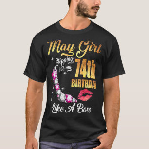 T-shirt Entrée En Mon 74E Anniversaire Comme Un Patron Pou