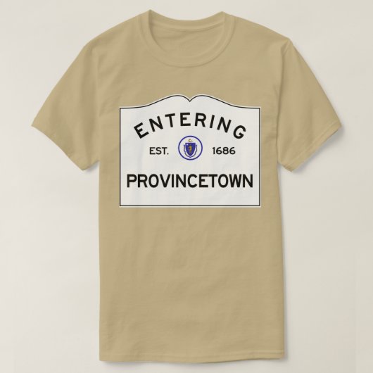 T-shirt Entrée Provincetown Massachusetts Commonwealth o (Design devant)