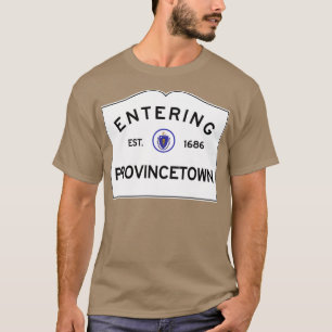T-shirt Entrée Provincetown Massachusetts Commonwealth o