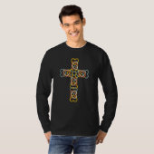 T-shirt Entrelacs de cœur de croix celtique (Devant entier)