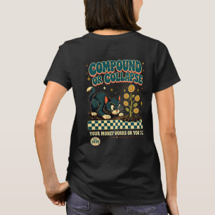 T-shirt Entrepreneur Patronne femmes Argent Chat Richesse