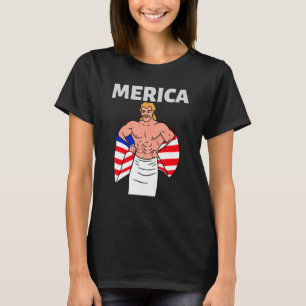 T-shirt Entreprise de barbe à papa américaine Merica à l'a