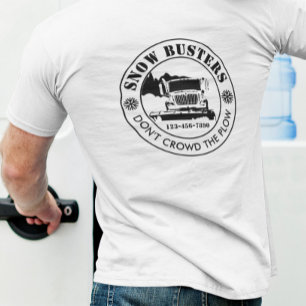 T-shirt Entreprise de Déneigement Ajoutez Votre Logo Perso