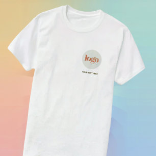 T-shirt Entreprise de logo et de texte personnalisé simple