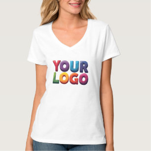 T-shirt Entreprise de logo et de texte personnalisé simple