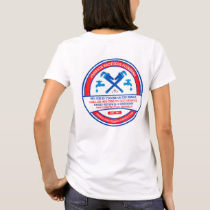 T-shirt Entreprise de plomberie personnalisée pour femmes 