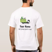 T-shirt Entreprise de traitement des déchets de déchets de (Dos)