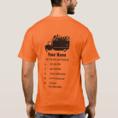T-shirt Entreprise d'enlèvement de déchets de déchets de t (Dos)