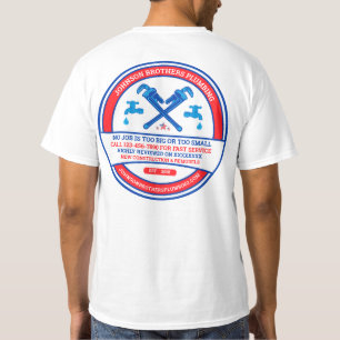 T-shirt Entreprise d'homme d'affaires de plomberie personn