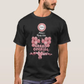 T-shirt Entreprise Ouverture Ajouter Logo Cute Rose Black (Devant)