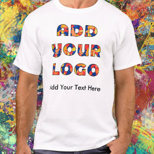 T-shirt Entreprise personnalisée Ajouter un logo et un tex