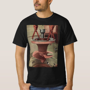 T-shirt Entreprise Vintage, Énergie de Turbine à Eau Géant