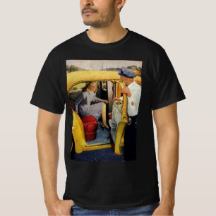 T-shirt Entreprise Vintage, Femme Passagère de Taxi