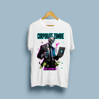 T-shirt Entreprise Zombie - Travail. Consommez. Mourir. T-