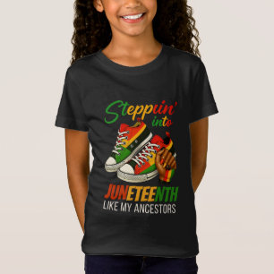 T-Shirt Entrer dans Juneteenth – Fierté de la femme noire