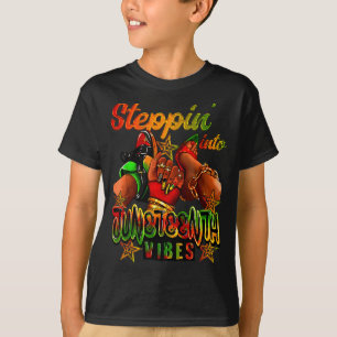 T-shirt Entrer dans la femme afro de juneteenth filles noi