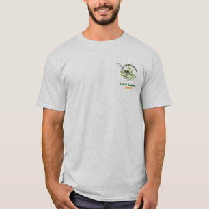 T-shirt Entretien de pelouse professionnel blanc et vert