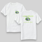 T-shirt Entretien et service professionnel de pelouse vert