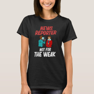 T-shirt Entretiens avec la caméra du microphone du journal