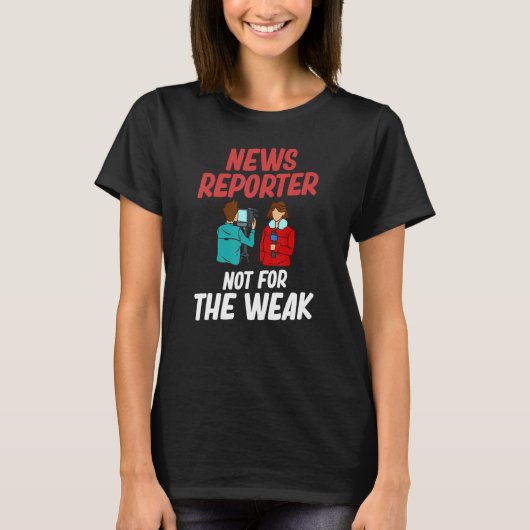 T-shirt Entretiens avec la caméra du microphone du journal (Devant)