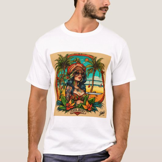 T-shirt "Entrez dans la vedette." (Devant)