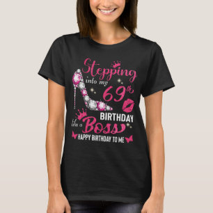 T-shirt Entrez dans mon 69e anniversaire comme un patron
